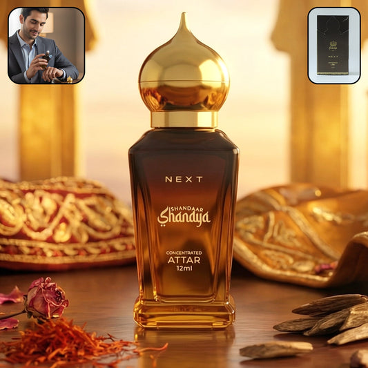 Luxury 12ml attar perfume bottle with elegant design