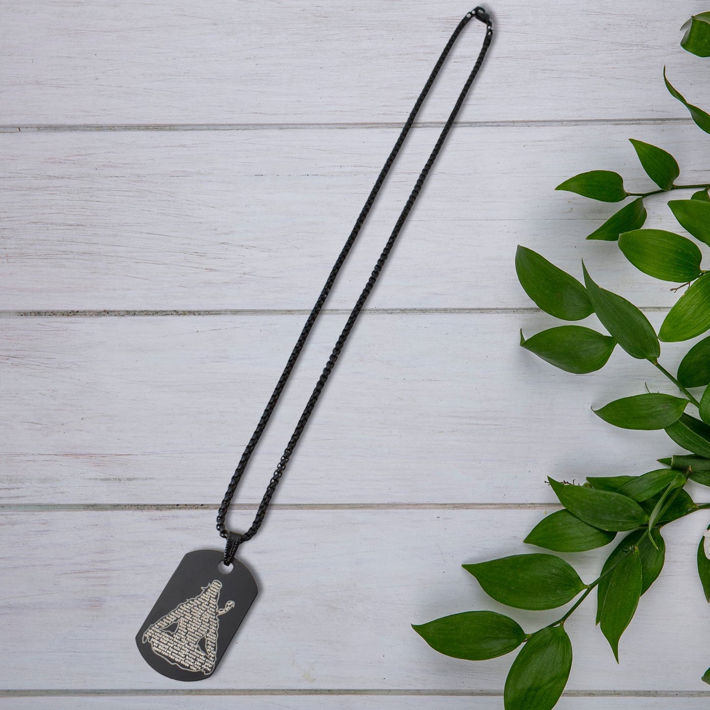 Mahadev Locket with intricate Shiv microcarving, crafted from stainless steel.