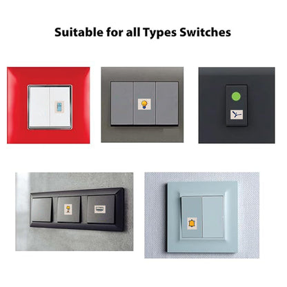 Complete sheet of switch icon stickers for labeling switches clearly