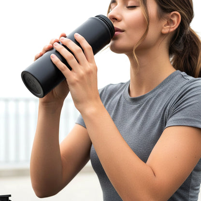 Durable leakproof steel water bottle for gym, office, and outdoor adventures