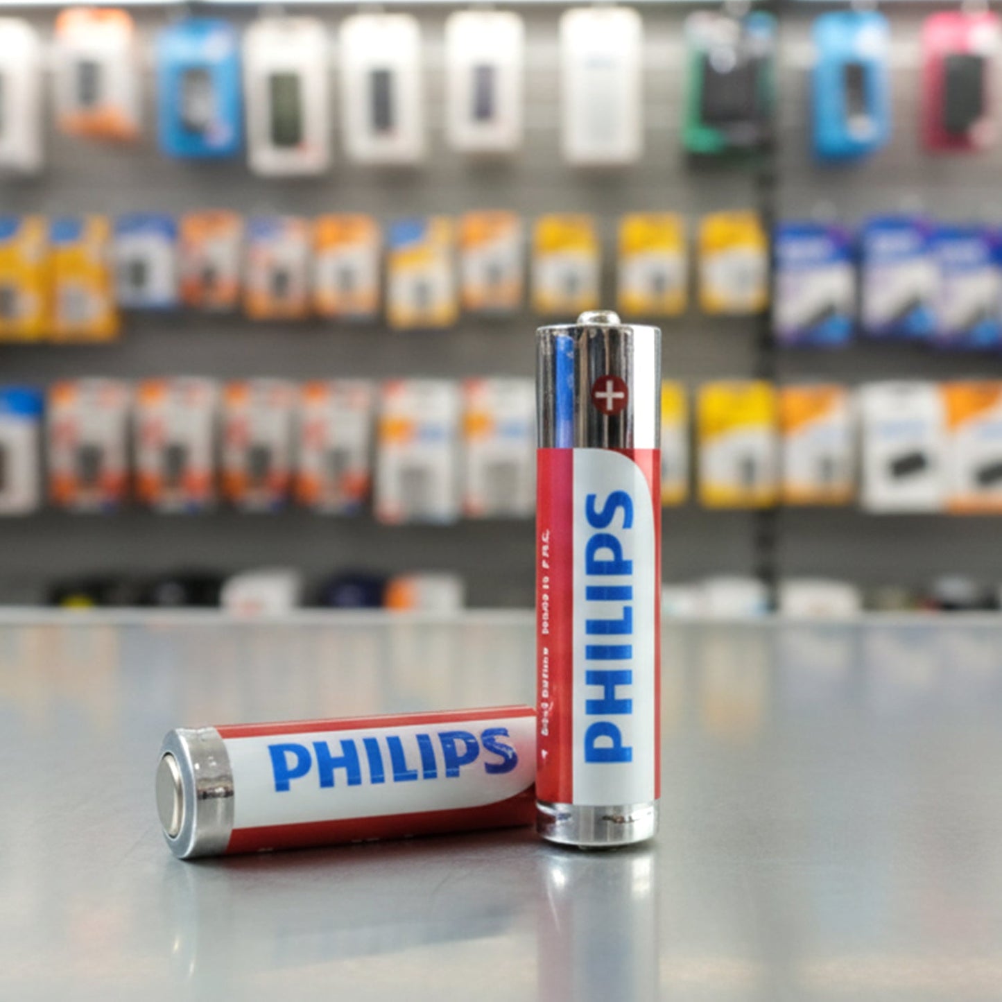 AA alkaline batteries arranged for use in remote controls and toys