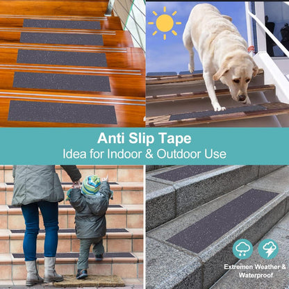 Roll of grip tape for stairs and ramps enhancing traction and preventing falls