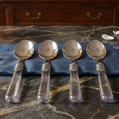 Tableware set of stainless steel dessert spoons for occasions