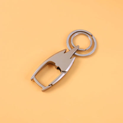 Keyring organizer holder in durable metal
