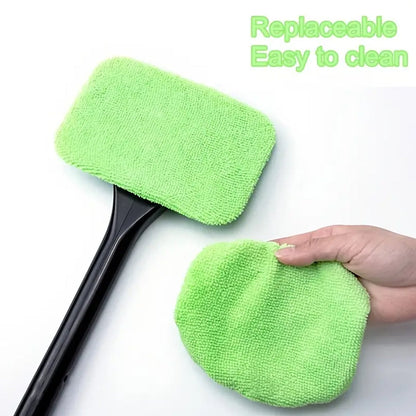 Complete Car Glass Cleaner Wiper kit with extra microfiber cloth by Velvet Wheels
