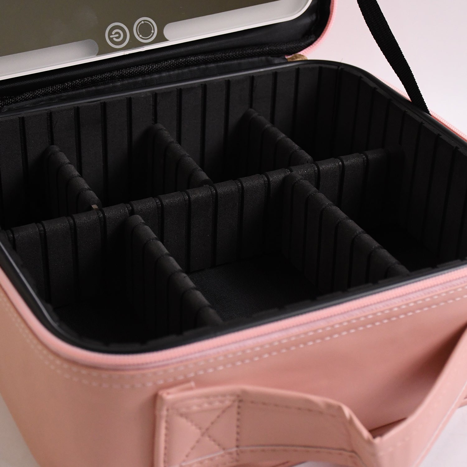 Sleek design of premium LED makeup organizer box