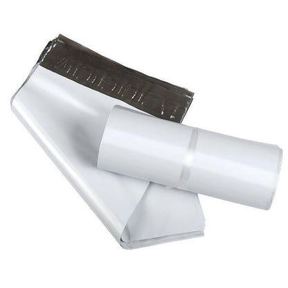 Pack of 100 06x06 inch Tamper Proof Courier Bags for bulk e-commerce shipping.