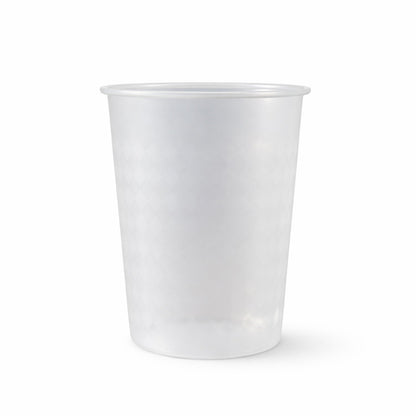 Plastic juice cup with 200 ML capacity in transparent design