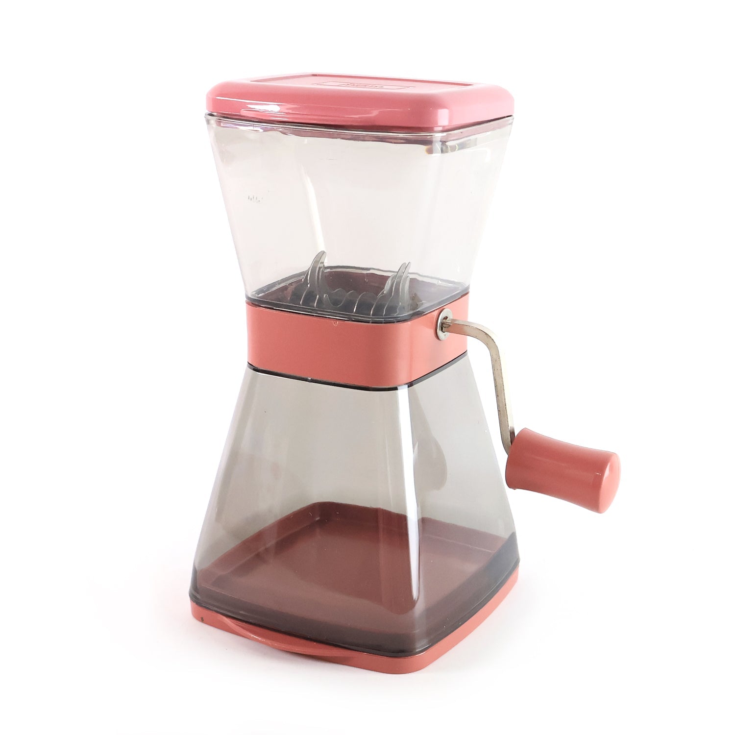 Durable manual vegetable chopper with stainless steel blades