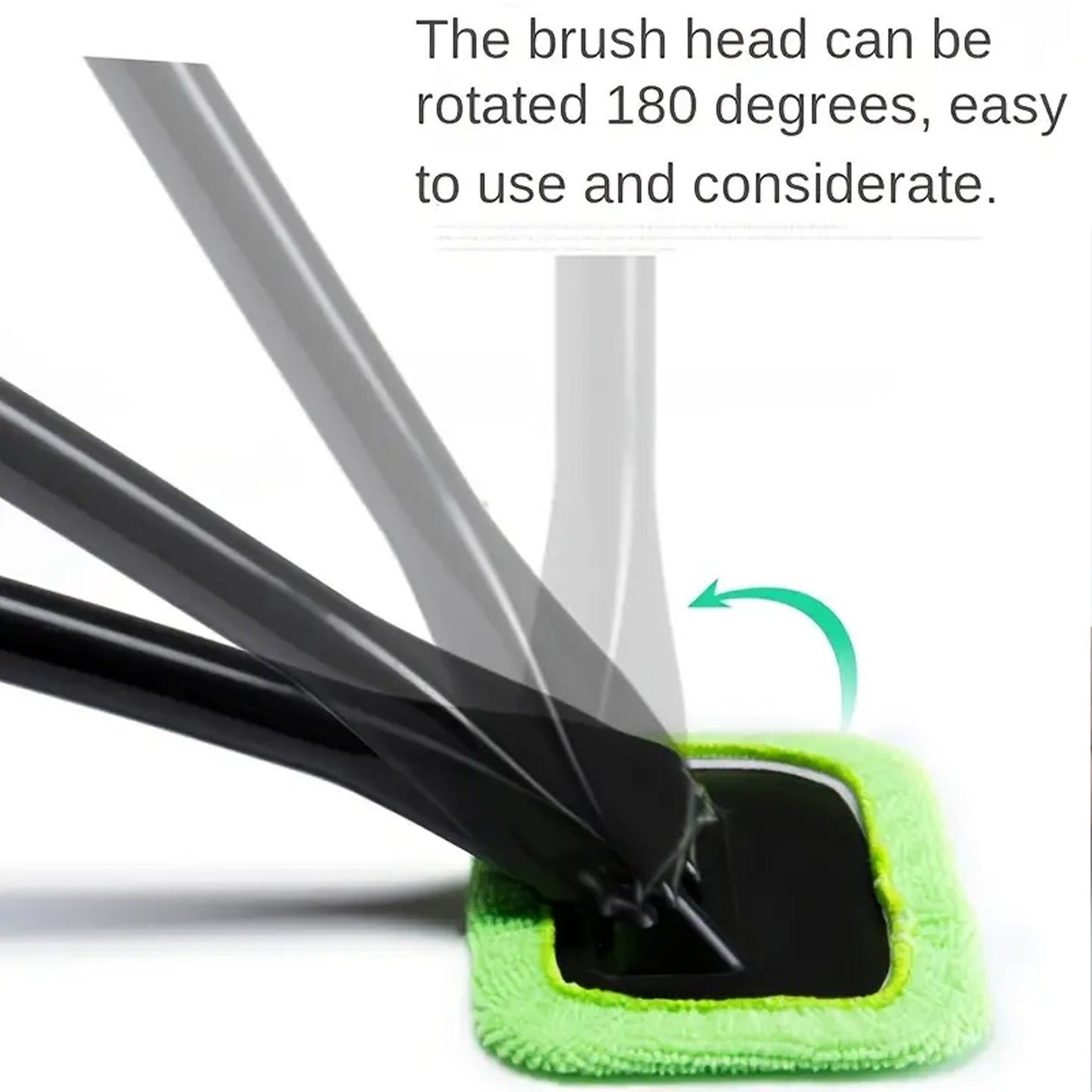 View of windshield cleaner wiper in a storage position