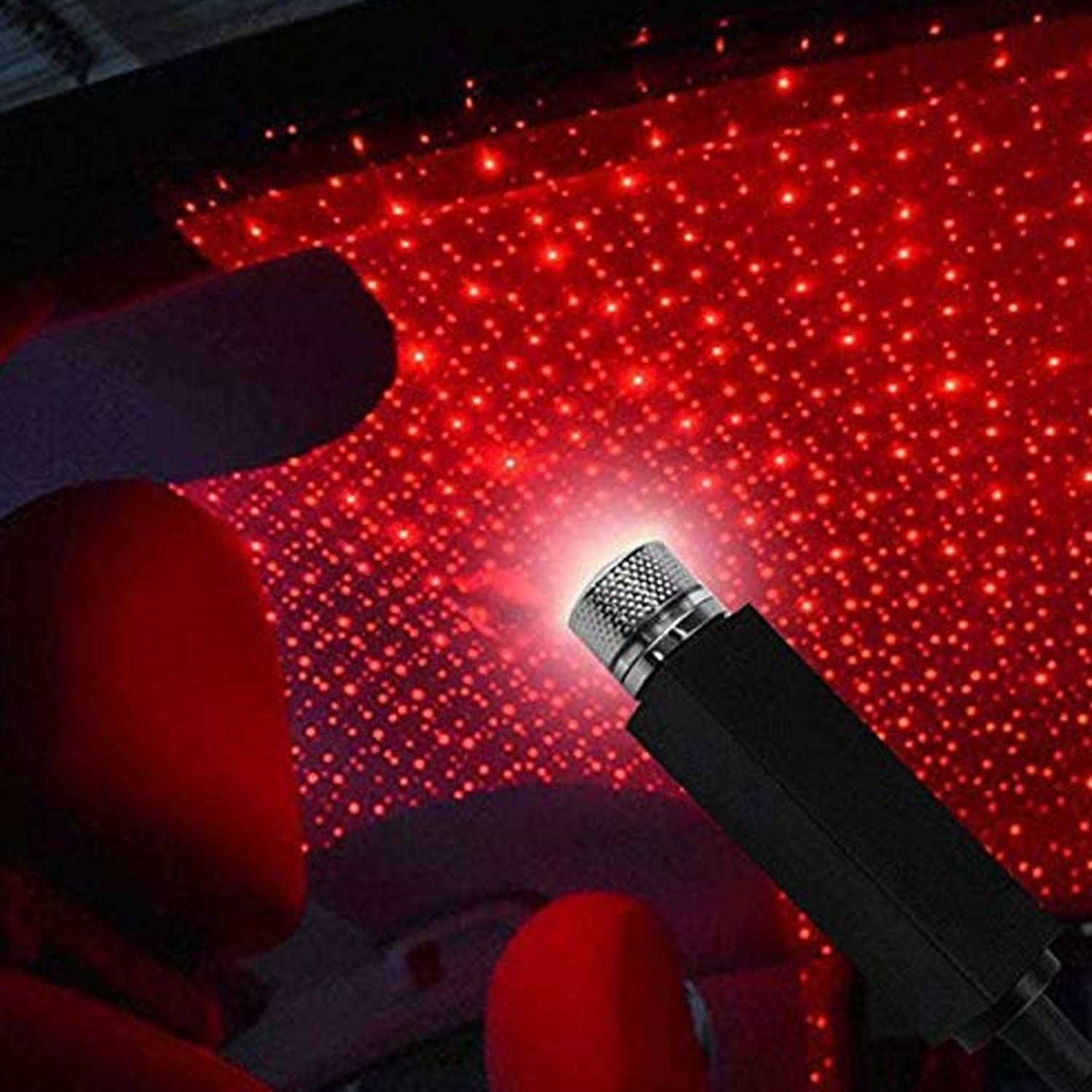 USB Star Projector showcasing its compact size and easy USB plug-in.