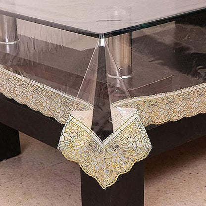 Scratch resistant plastic table cover for everyday use home & kitchen
