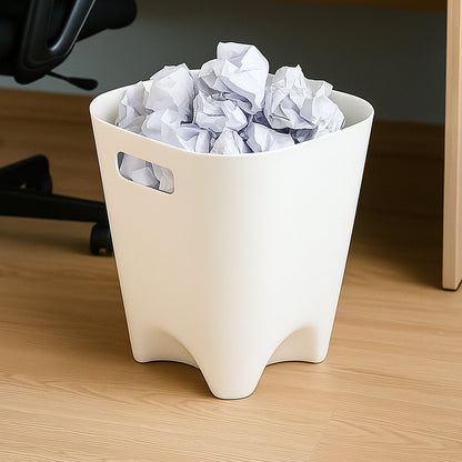 Open-top dustbin with neutral color for easy waste disposal