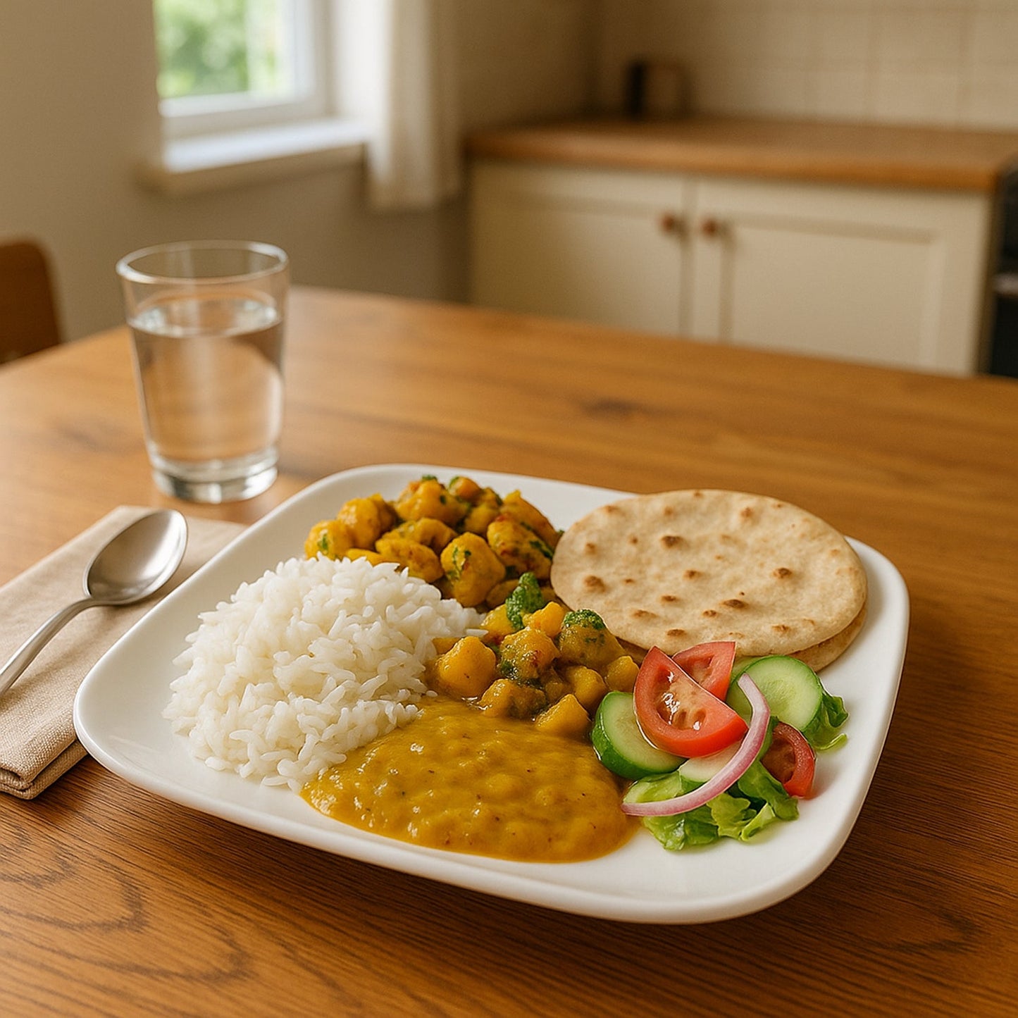 Glossy white square plate perfect for home and restaurant use