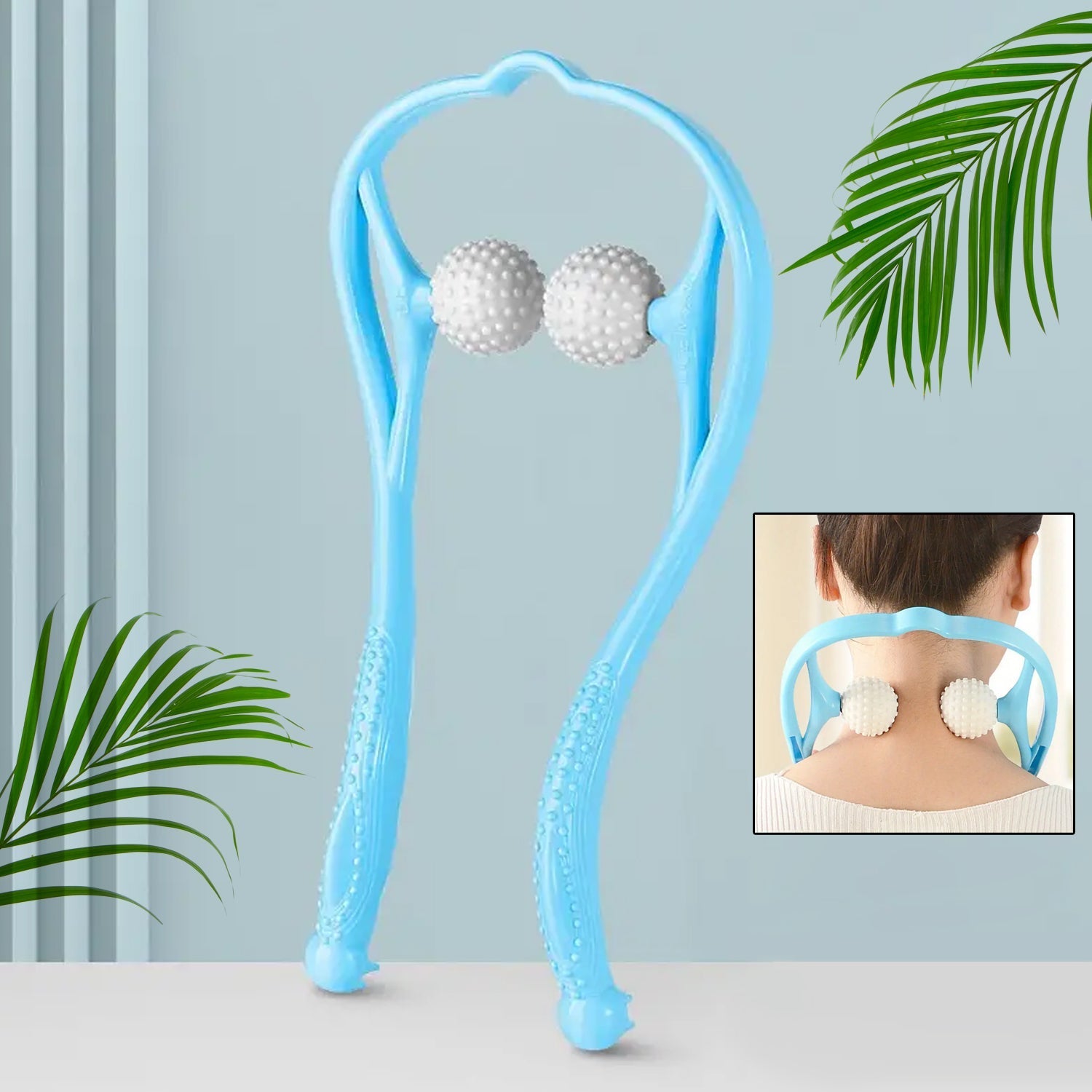 Portable Neck & Shoulder Massager with ergonomic design shown on a white background.