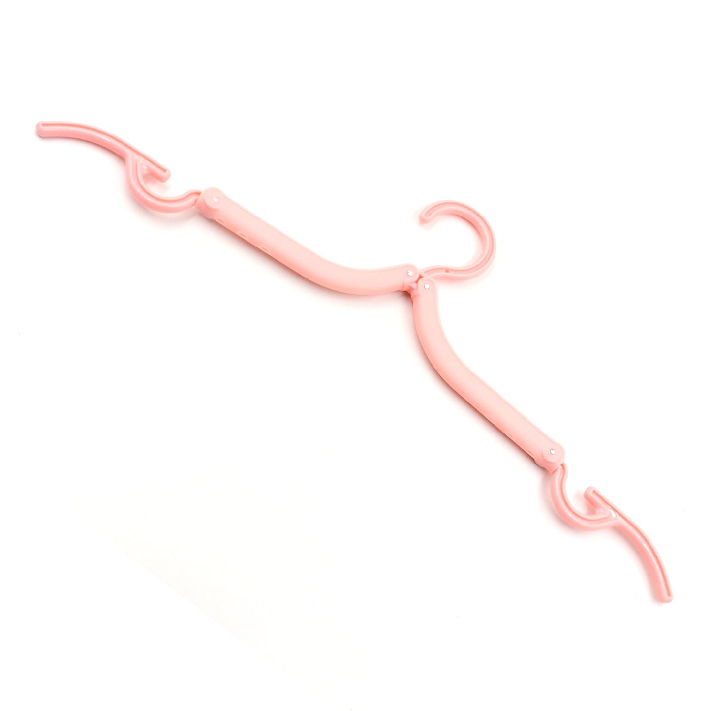 Easy-to-carry folding hangers, 10 pieces, suitable for adults and children's garments.