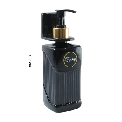 Bathroom liquid soap pump container bottle with easy mounting