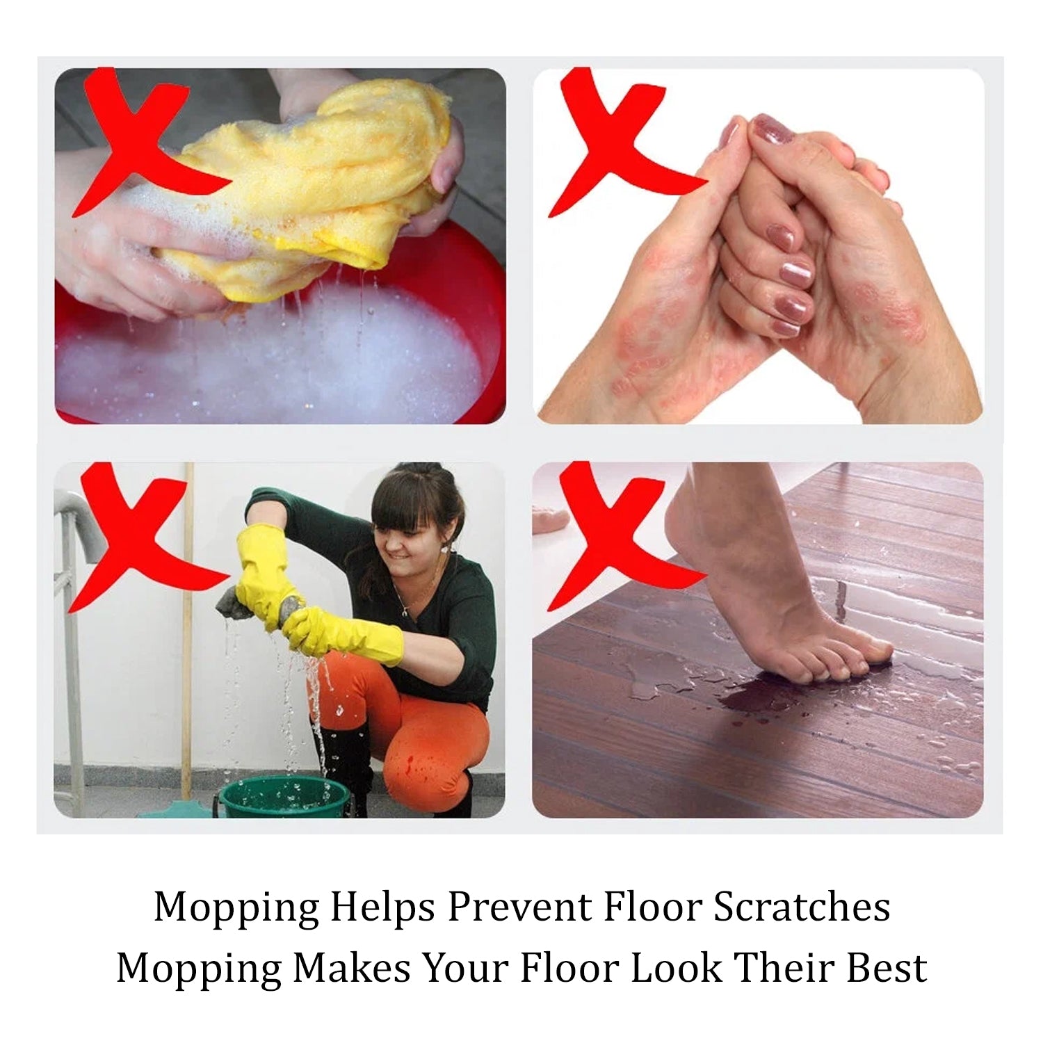 Efficient spin mop bucket with water draining mechanism for hands-free wringing.