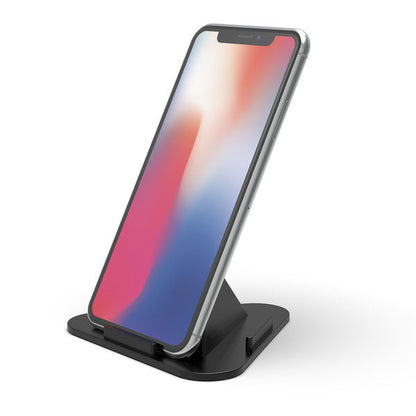 Pyramid Mobile Stand holding smartphone vertically on a desk.