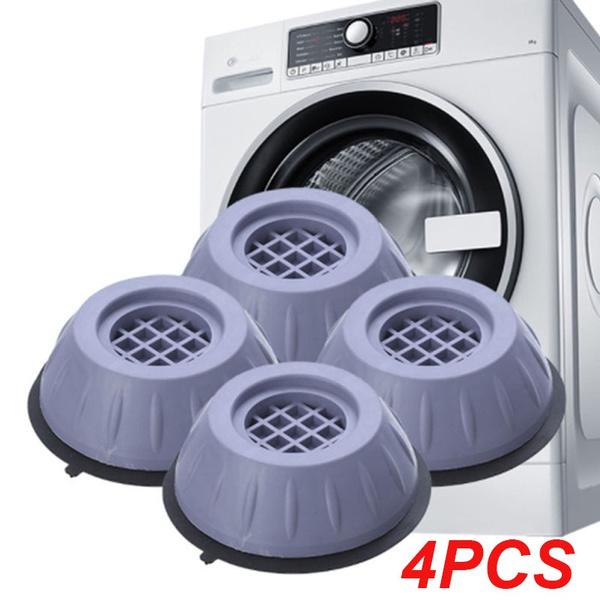 Washer dryer anti vibration pad with suction cup feet securely placed