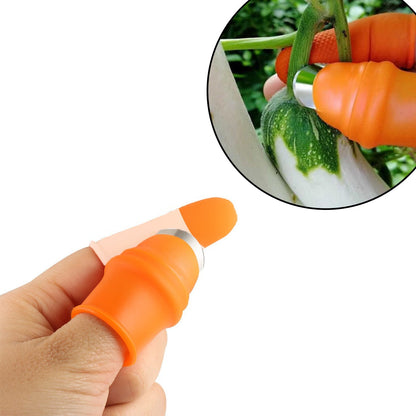 Packaging of the Quickslice vegetable thumb cutter, ready for delivery.