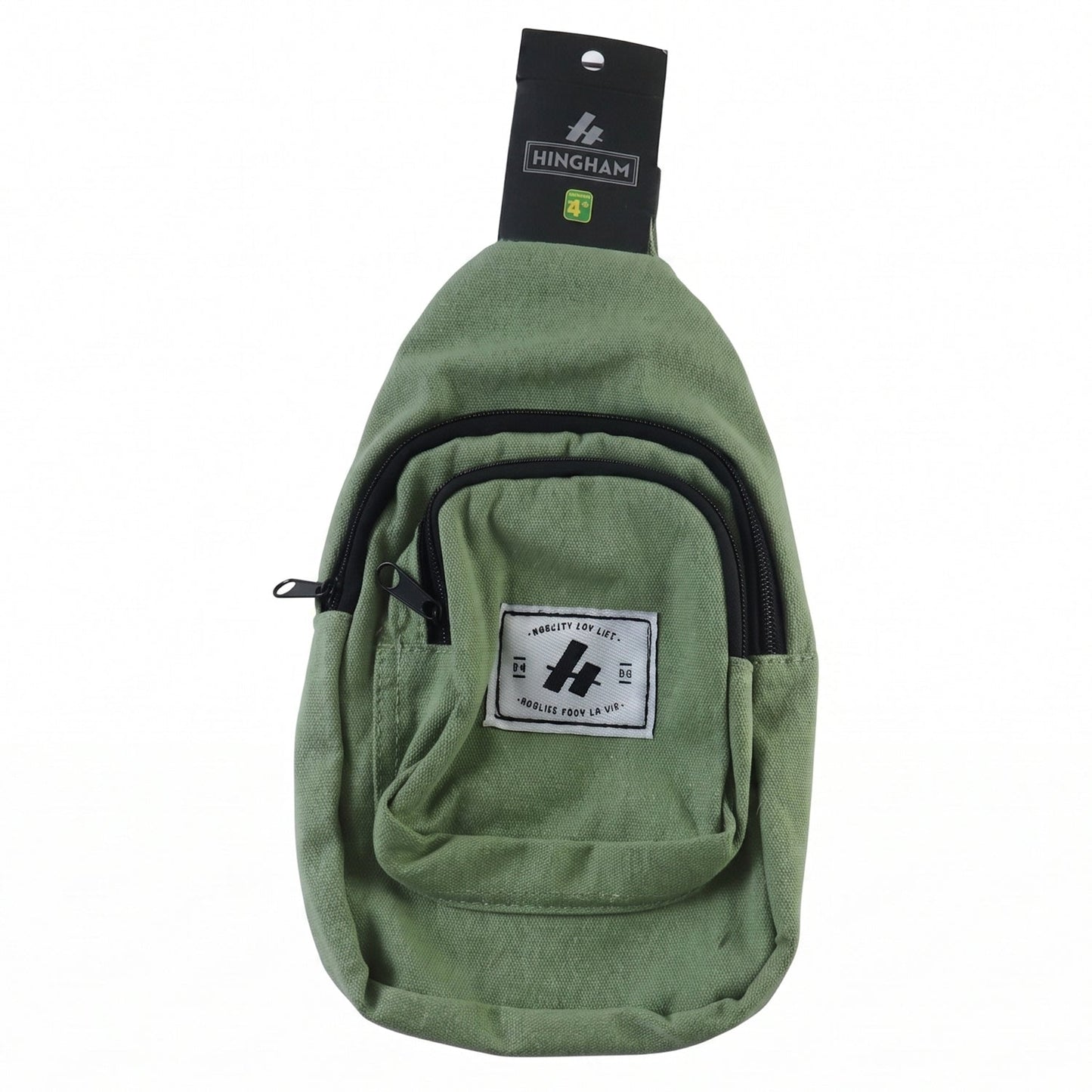 Men Multi Pocket Sling Crossbody Chest Bag Compact Canvas Bag (1 Pc)