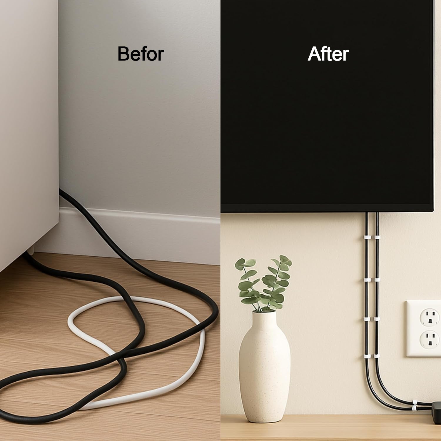 Electrical wire fixing clips for safety