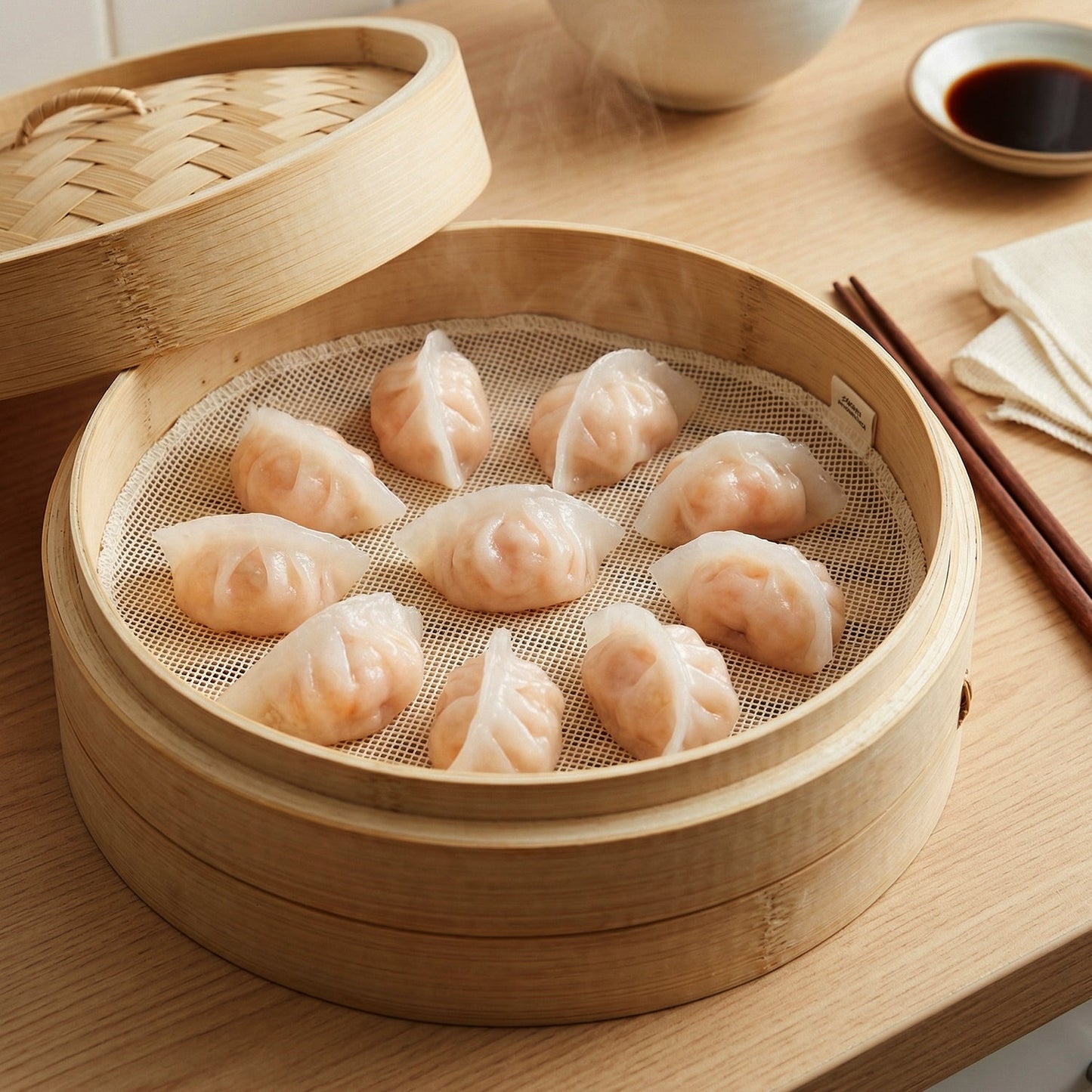Cotton steam mat for food steamer, durable and reusable