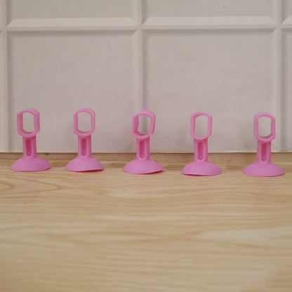 Detail view of silicone door stopper for impact absorption