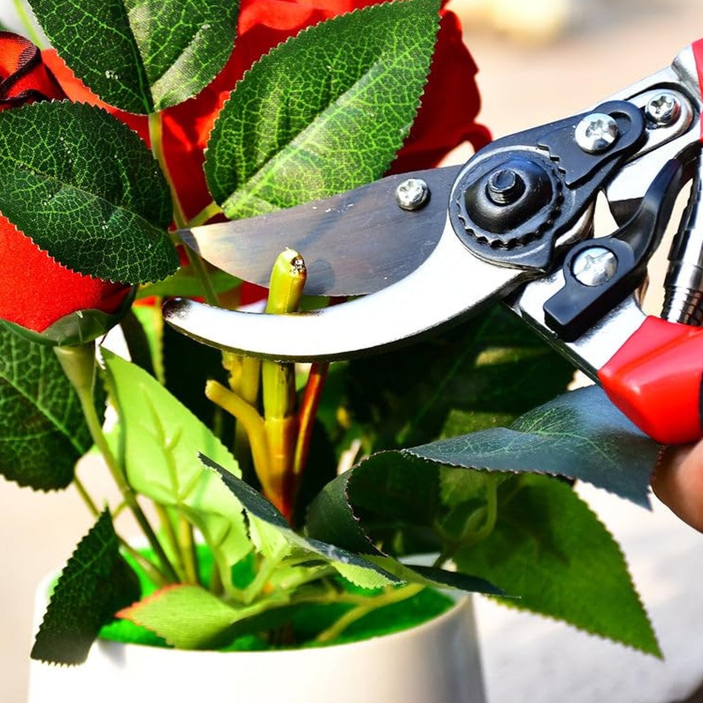 Flower Cutter Stainless Steel 21 Cm Sharp Shear for Flowers Plants (1 Pc)