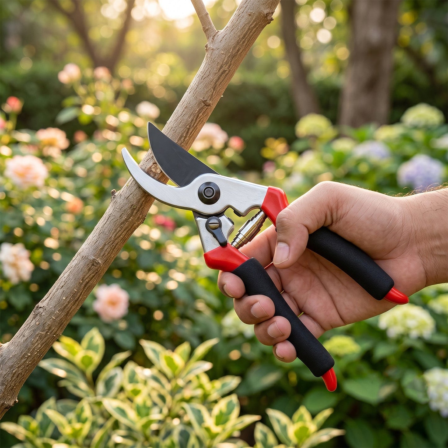 Garden Shear Stainless Steel 21 Cm Sharp Bypass Pruner for Plants (1 Pc)