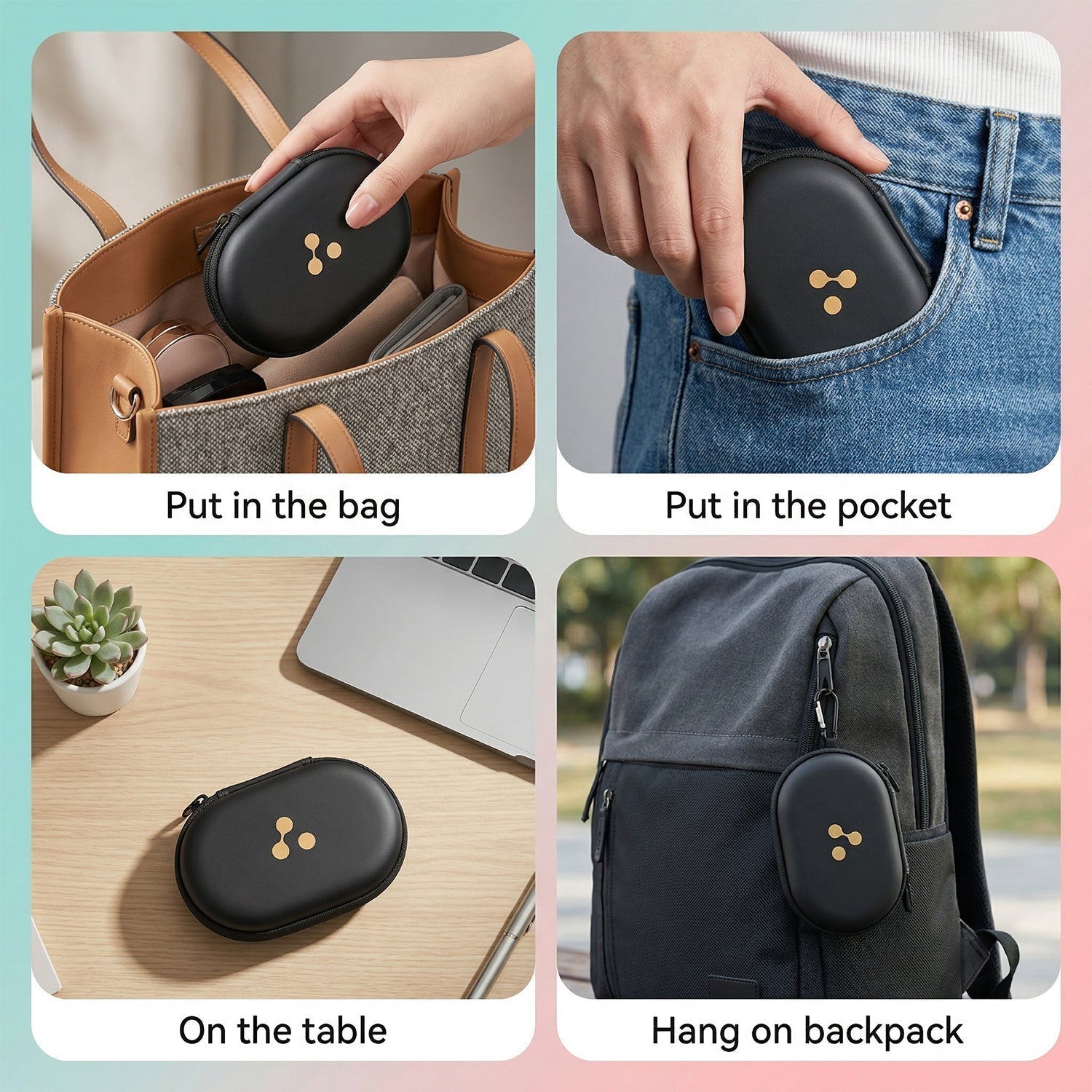 Travel case for USB cables and adapters
