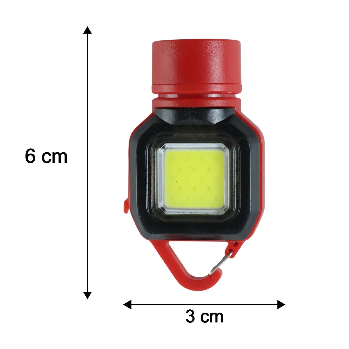 Travel flashlight keychain size dimensions