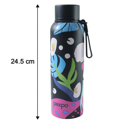 Eco-friendly reusable stainless steel water bottle with stylish design