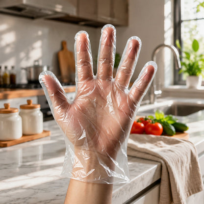 Disposable gloves for hygiene and sanitation