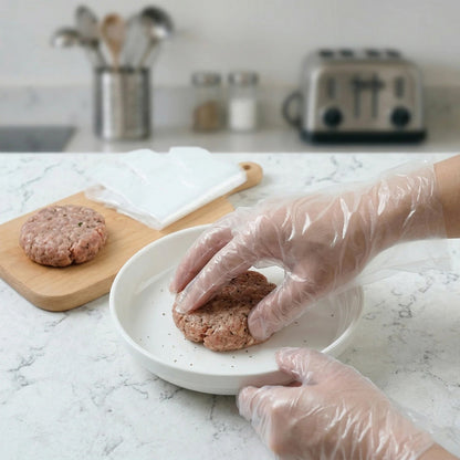 Lightweight, hygienic disposable gloves