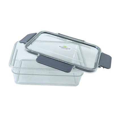 Plastic storage jars with airtight seals