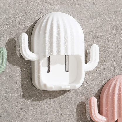 Close-up of cactus toothbrush holder featuring dust-proof cover for protection