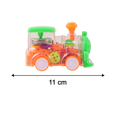 Light-up toy train car with musical features