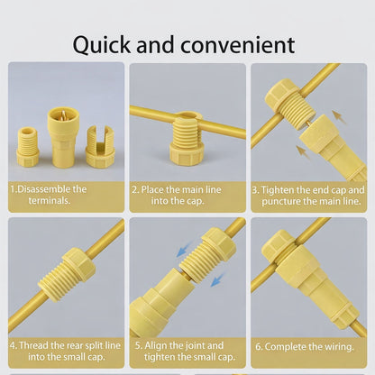 Pin tool demonstrating installation of wire connector