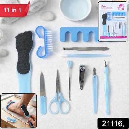 Professional stainless steel nail grooming set for hands and feet