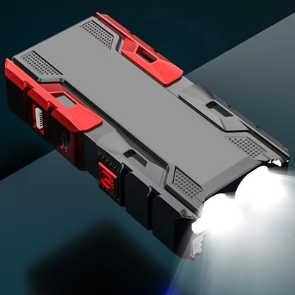 Phonixio Mini LED Flashlight used outdoors for camping, providing bright illumination.